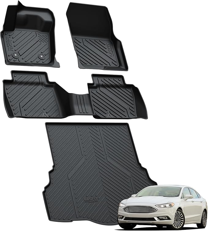 LASFIT Floor Mats & Trunk Mat for Ford Fusion & Lincoln MKZ 2013-2016 All - Image 9