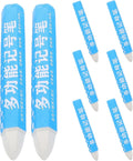 Angoily 8pcs White Wax-based Tire Marker Pens for Car Tires Water-resistant and Grease Resistant Non-fading Crayons for Industrial and Construction Applications