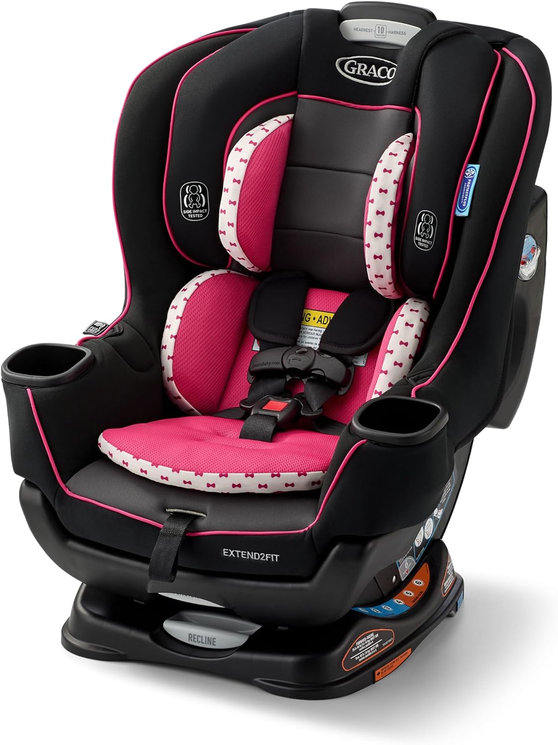 Graco Extend2Fit Convertible Baby Car Seat, Rear and Forward Facing, Adjustable