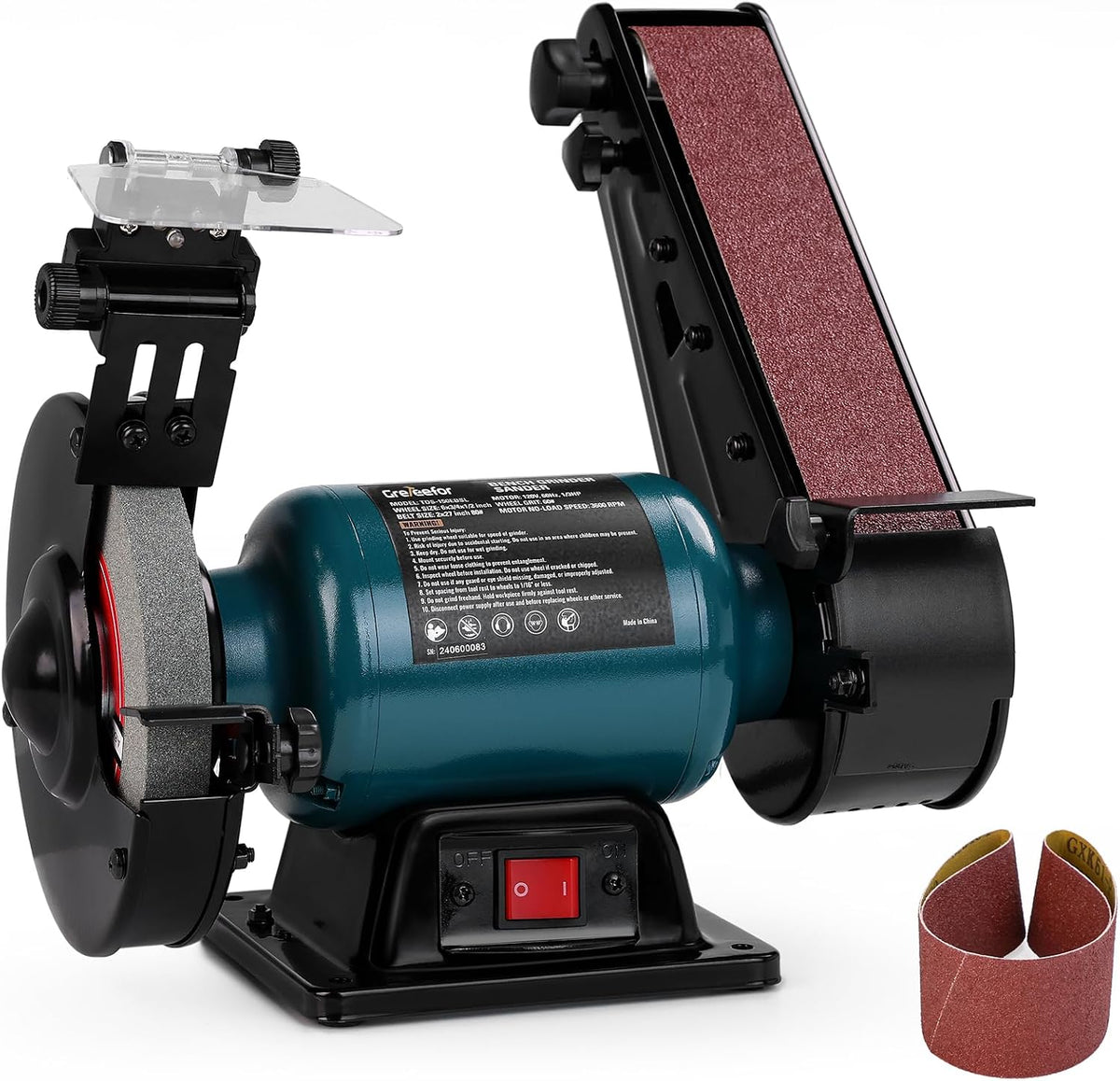 compact grinder sander combo, 6-inch grinding wheel and, main product view