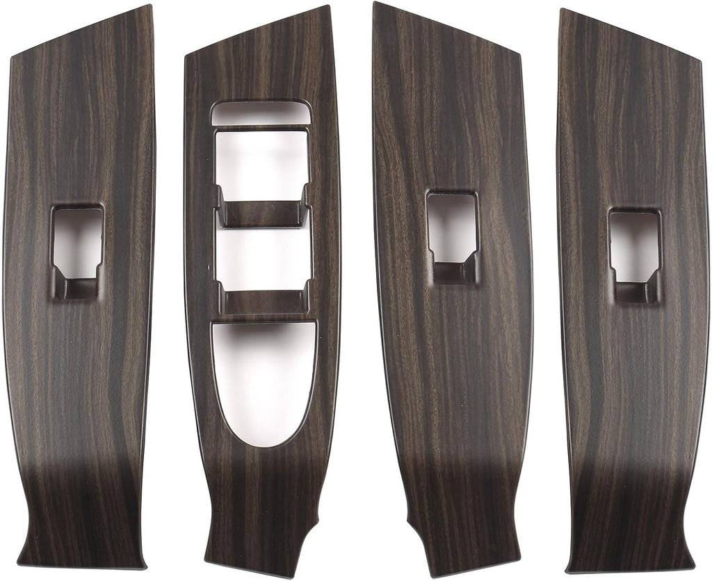 for Mazda CX-50 2026 2025 2024 2023 Trims Cover, Wood-Grain Finish Interior Accessories for Mazda CX50 Gas and CX 50 Hybrid, Window Control Switches Protective Panel