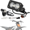 Headlight Kit 6000-6500K Led Light Bar with Switch for Surron Sur Ron Eride E Ride Pro S SS X260 Spot Flood Combo Dirt Bike Light Motorcycle Front Headlamp Clear White