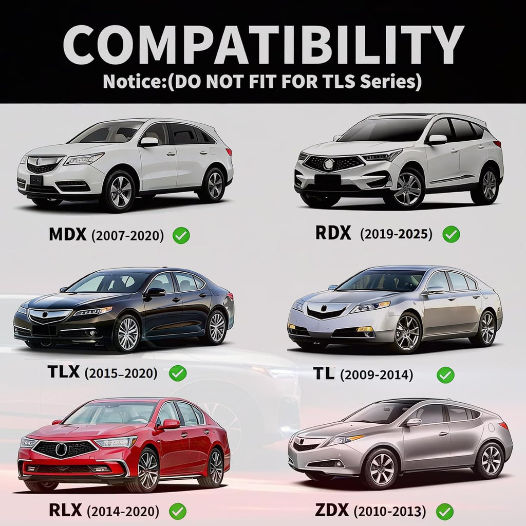 No Fade Car Door Lights Logo Projector Compatible with MDX RDX TLX TL RLX ZDX, Car Accessories for MDX RDX TLX TL RLX ZDX