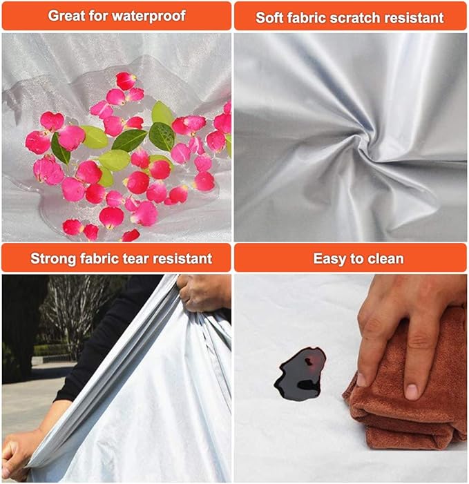 Kayme Car Covers for Automobiles Waterproof All Weather Sun Uv Rain Protection - Image 2