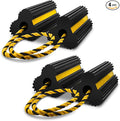 ROBLOCK 2 Pairs Wheel Chocks Heavy-Duty Rubber Wheel Block Non-Slip Base by ROBLOCK