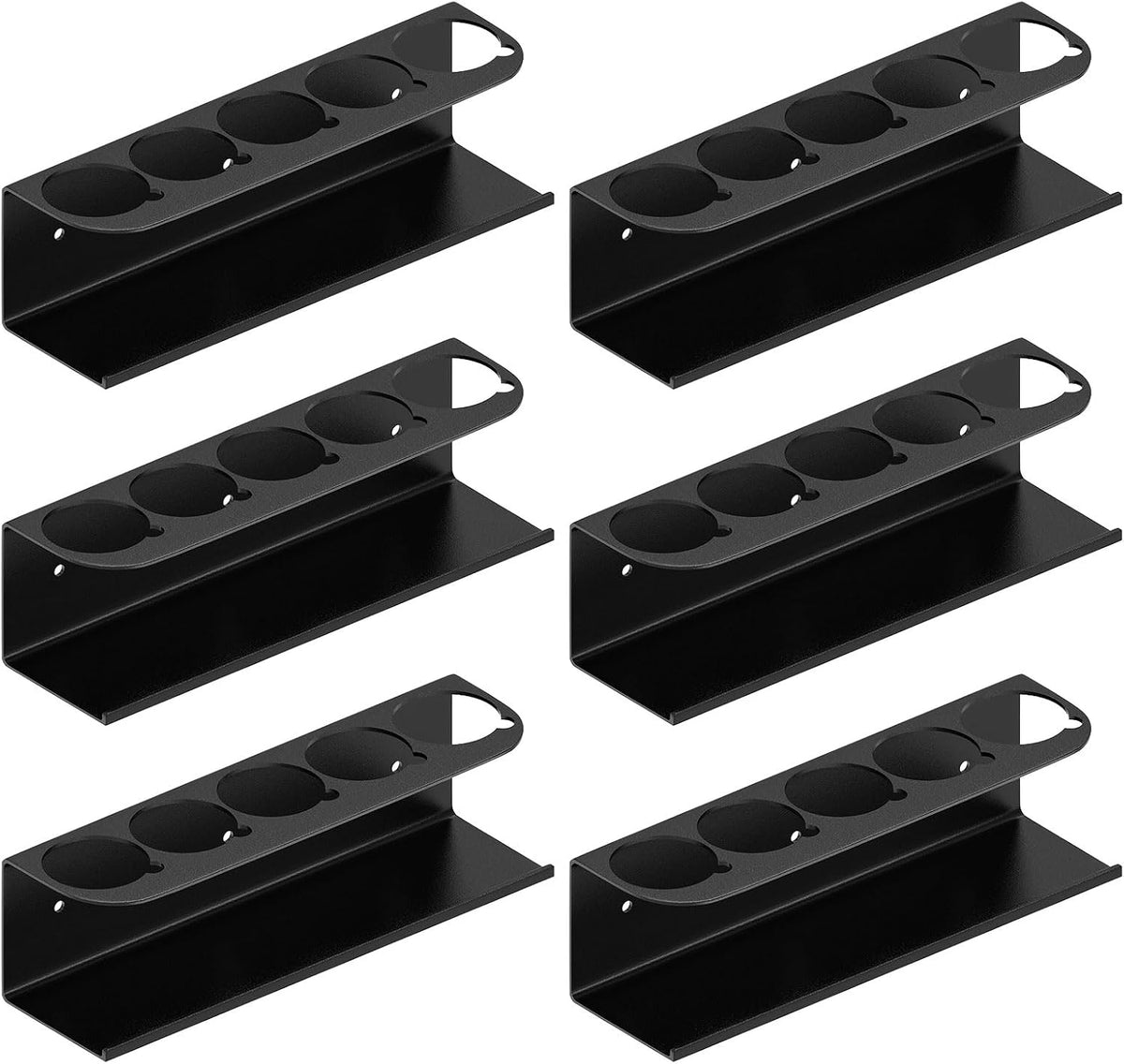 Touri 6 Pack Spray Can Holder for Garage and Workspace, Wall-Mounted Steel