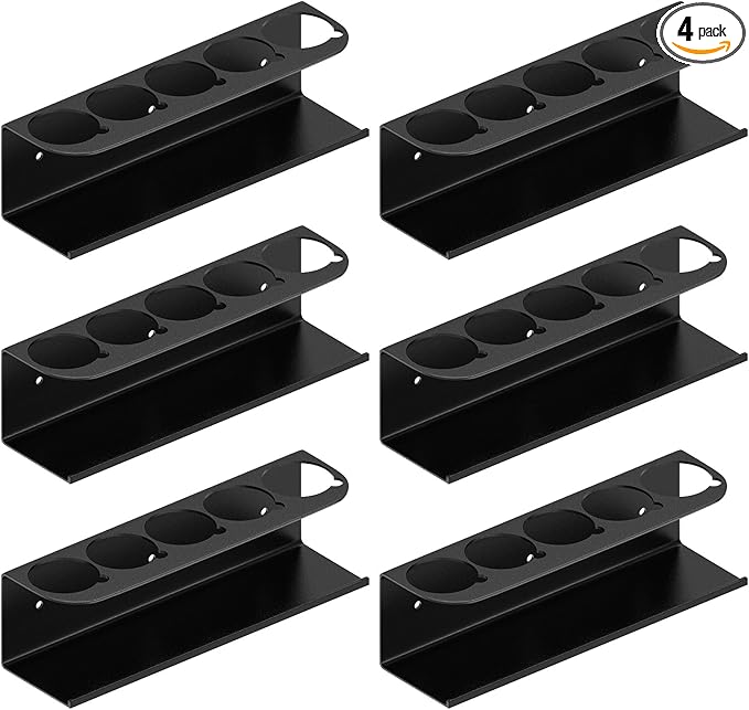Touri 4 Pack Spray Can Holder for Garage and Workspace, Wall-Mounted Steel by Touri