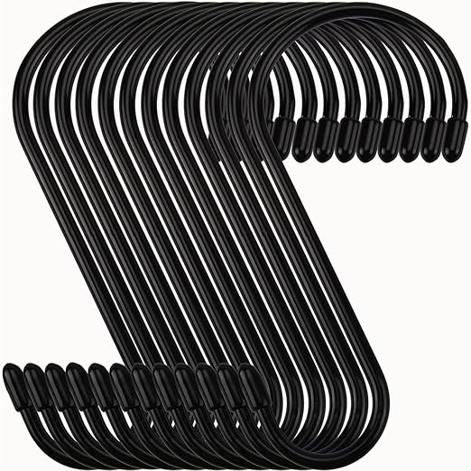 Nisoger 12 Pack 6 Inch Heavy Duty S Hooks, Large S Hooks by Nisoger