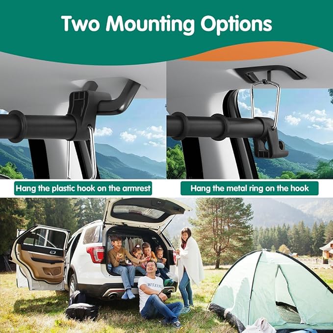 Car Clothes Hanger Bar, Heavy Duty Telescopic Clothes Rod - Image 5