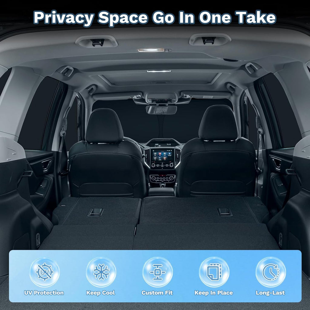 KUST Car Window Shades for Toyota RAV4 2026 Windshield Sun Shade Side Window Cover UV Block Privacy Protection Accessories for Camping Blackout Rear Back Full Set 8PCS