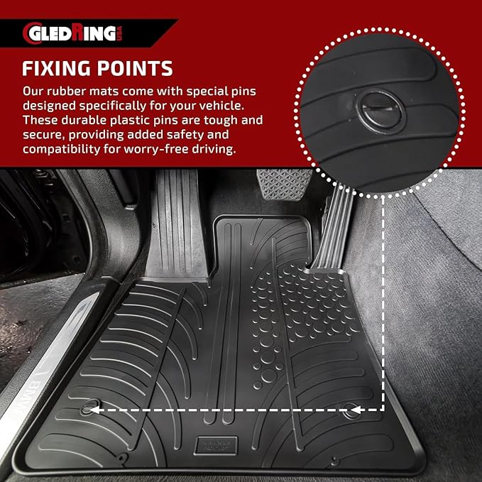 Gledring USA Custom Fit All-Weather Rubber Floor Mats Intended - Image 6