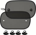 2 Pack Car Sun Shade, 20''x12'' Mesh Window Shade with Suction Cups for Side Windows, Car Window Privacy Shade, Breathable Sun Blocker for Baby Kids Pets for Most Cars SUVs