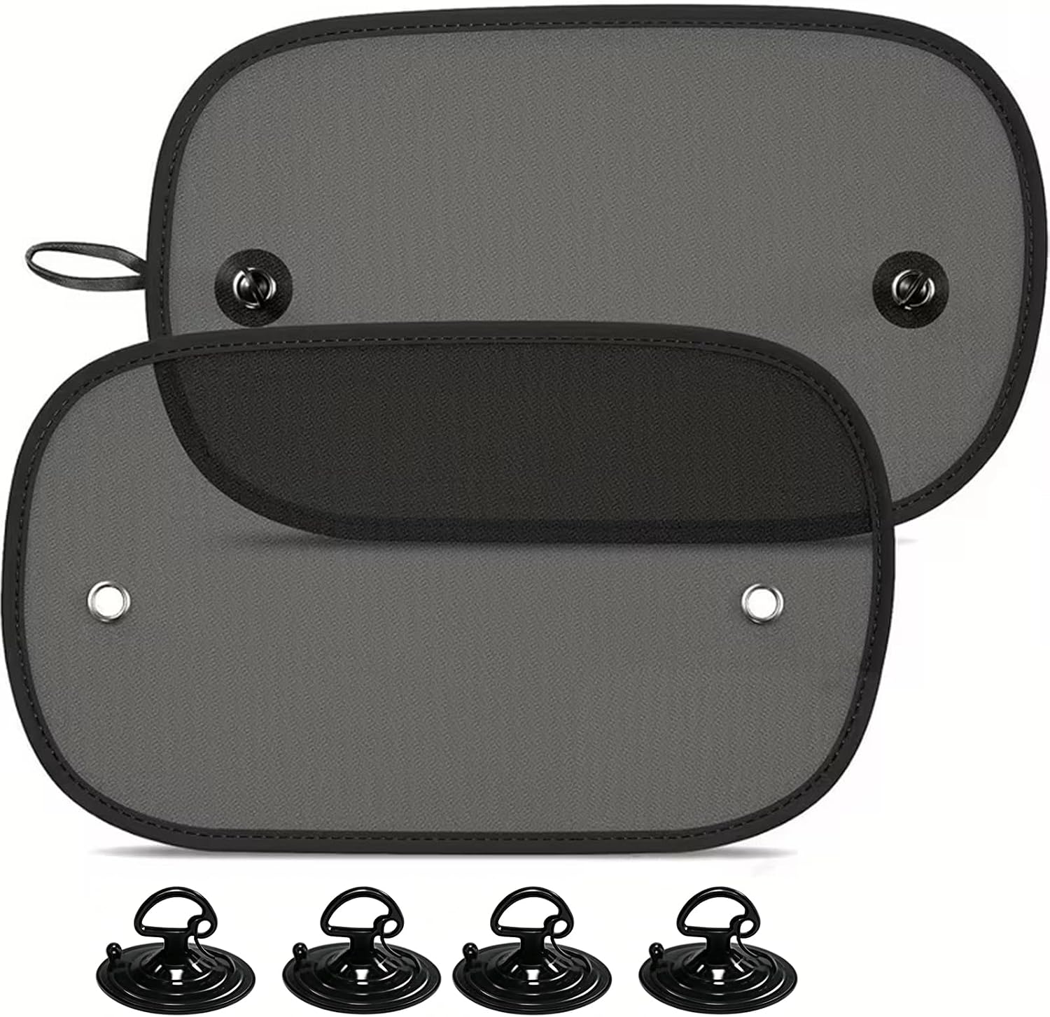 2 Pack Car Sun Shade, 20''x12'' Mesh Window Shade with Suction Cups for Side Windows, Car Window Privacy Shade, Breathable Sun Blocker for Baby Kids Pets for Most Cars SUVs