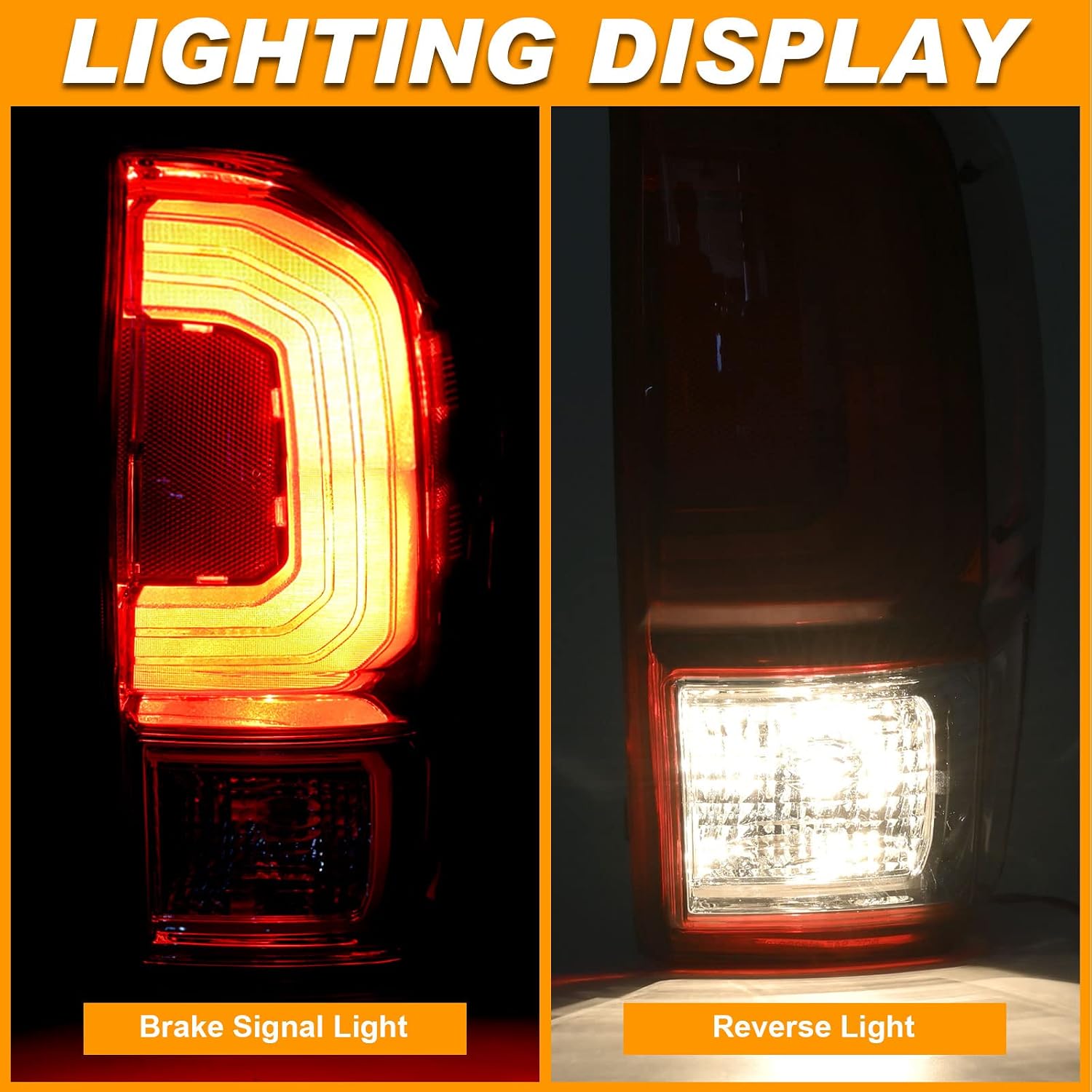 Tail Light Rear Lamp Compatible With 2016-2023 Toyota Tacoma Right Passenger Side Taillight Brake Signal Assembly with Bulb # ‎81550-04170