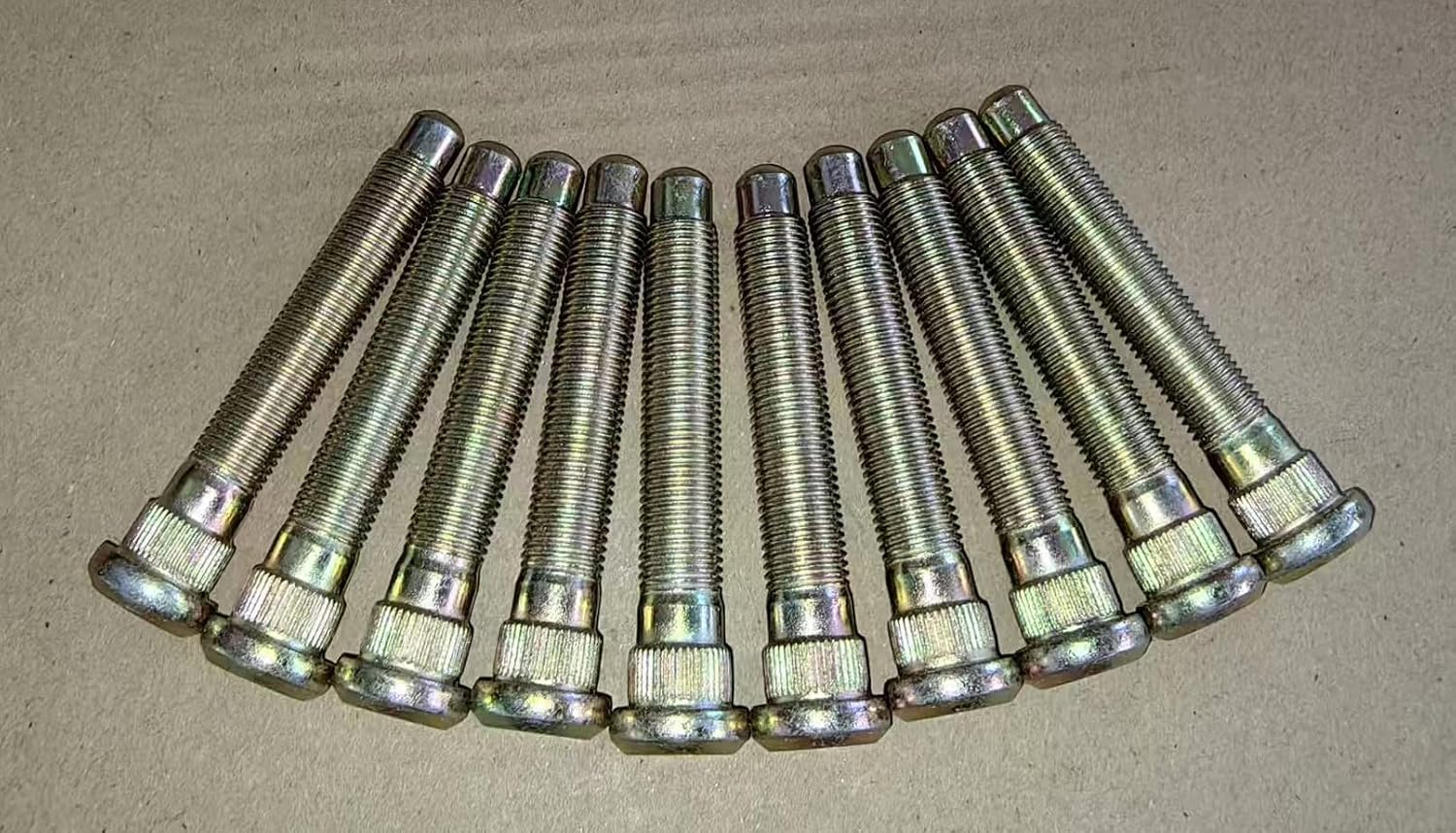 10 PCS 1.3" Extended Longer Than Stock Serrated Wheel Studs M12-1.25 3 in. Length, 14.35mm Knurl Replacement for Infiniti G35 G37 Nissan GT-R 350z 370z 240SX R35