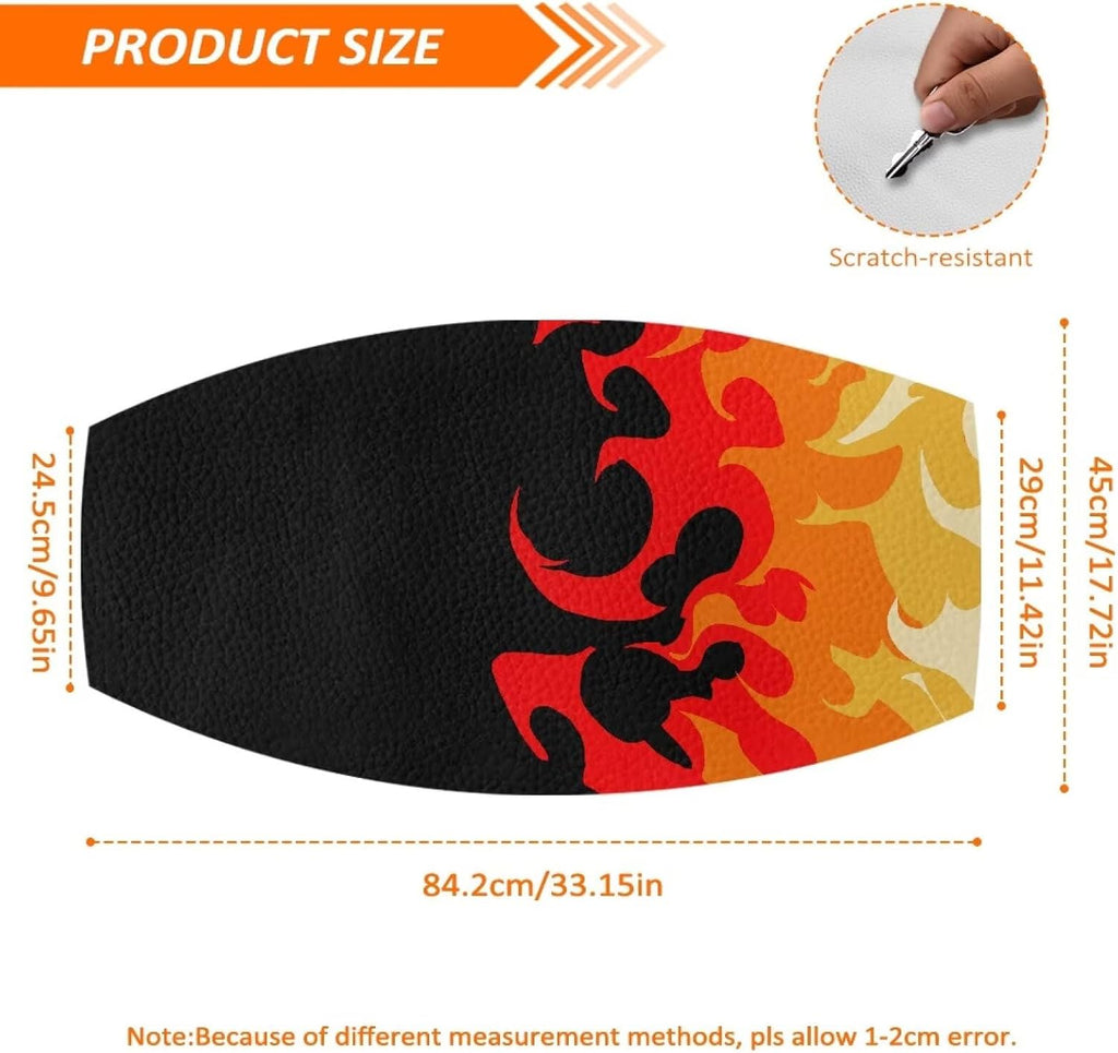 Fire Flame Dirt Bike Seat Cover Anti Slip Motorcycle Seat Cover Full Protection for E Dirt Pit Bike Ebike Motocross Motorcycle Enduro KX KLX 65 80 85 100 110 250 450