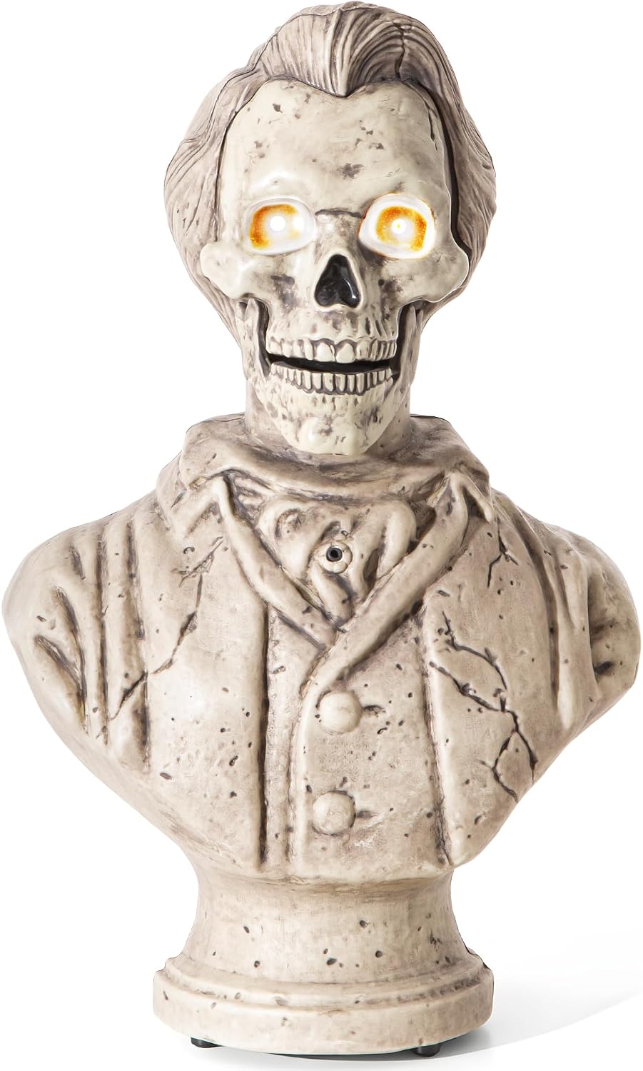 Halloween Animatronics Talking Stone Statue Decorations, Animated Props with ...