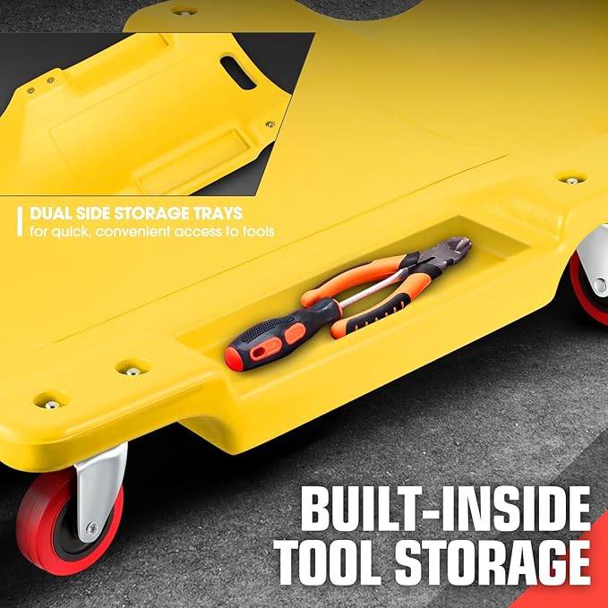 DNA MOTORING 36" L X 17" W x 4.25" H Vehicle Repair Low Profile Automotive - Image 3