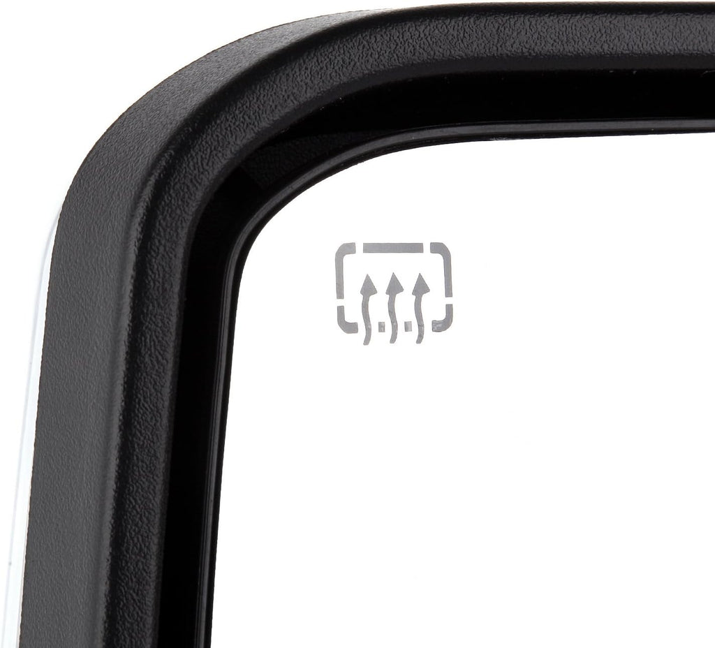 A Pair Heated Towing Mirrors Fits 2015-2019 for Chevy for GMC 2500 HD 3500 HD 2014-2018 for Chevy for GMC 1500, Power Adjusted View Mirror with LED Turn Signal Light