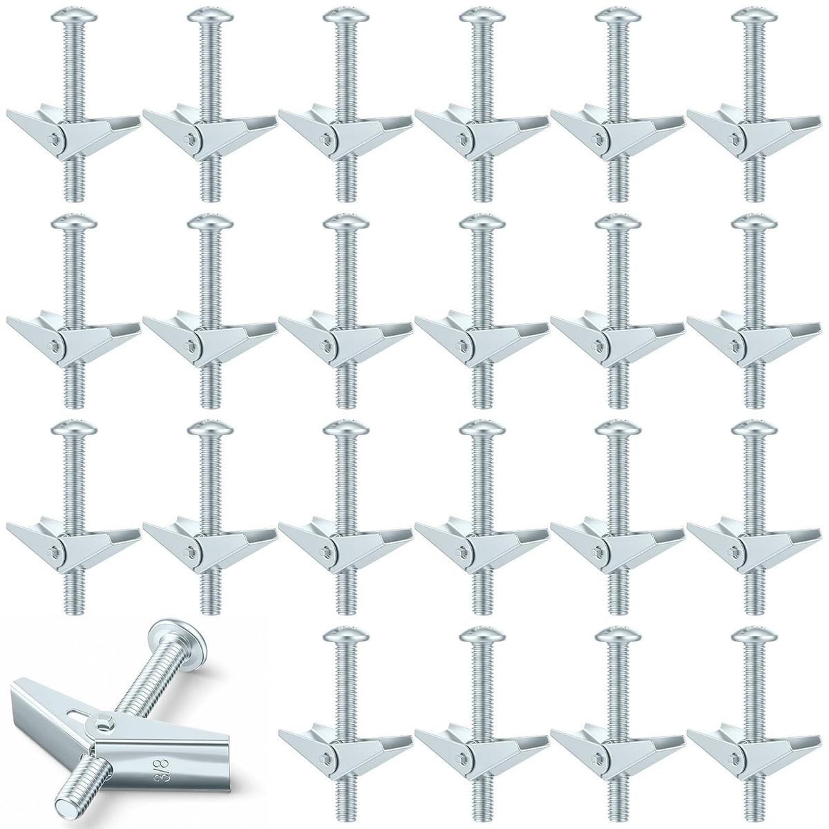 yaocom 50 pcs 3/8" x 3" toggle bolts, main product view
