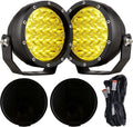 BIGLION.X 5Inch 160W Round Offroad Lights 18800LM LED Amber Fog Lights Yellow