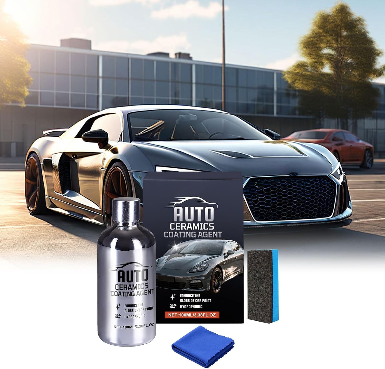 Ceramic Coating For Cars, Prevents Oxidation, Content: Prevents Oxidation, Auto Ceramics Protective Layer, Light Ceramic Coating, Compact And Portable, For Vehicle Automotive Truck Tractor