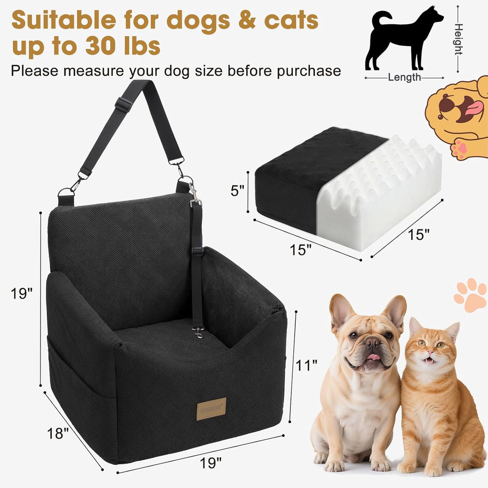 JOEJOY Dog Car Seats for Small Medium Dogs Under 35lbs, Dog Booster Seat with...