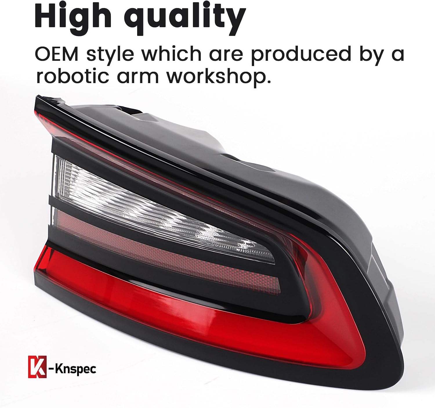 LED Tail Lights Compatible With 2015-2023 Dodge Charger | Right Passenger Side Outer Rear Lights Assembly Factory OEM Taillights Replace 68213144AA, 68213144AB, 68213144AC