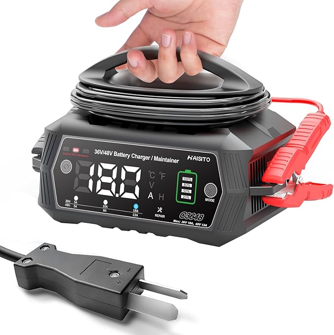 Golf cart Battery Charger, 36V 18A and 48V 13A Trickle Battery Charger by Hiyiton