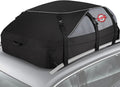 Sailnovo Rooftop Cargo Carrier, 20 Cubic Feet Waterproof Vehicle Soft-Shell Carriers for Cars with/Without Luggage Rack, Roof Rack Cargo Carrier Includes 6 Door Hooks, Reinforced Strap