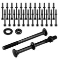 zonon 24 sets carriage bolt, black, 1/2 x, main product view
