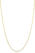 kooljewelry solid 14k yellow gold rope chain necklace, main product view