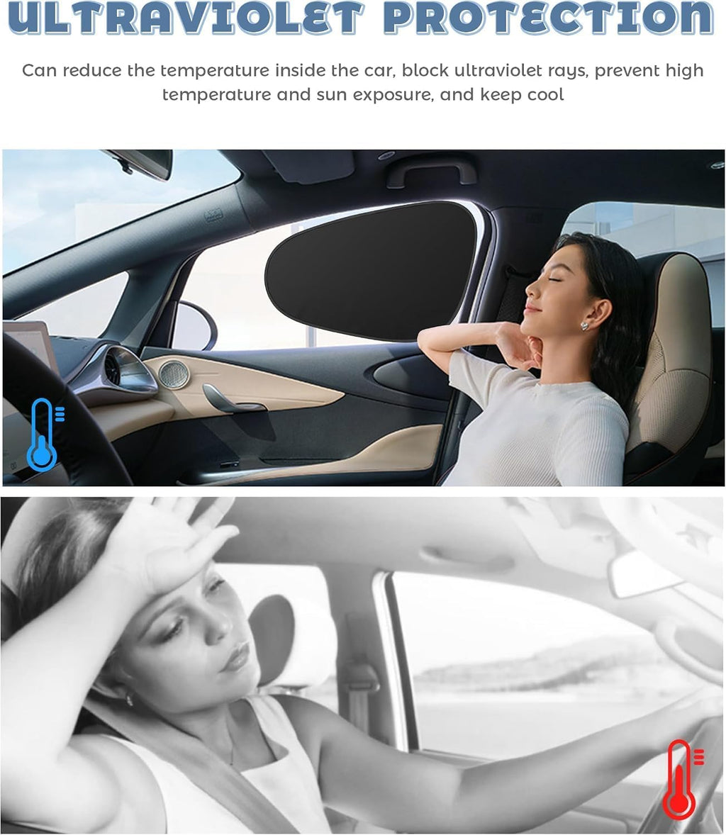 Static Cling Car Window Shades for Freightliner Cascadia/114SD Natural Gas 2014-2026, UV & Heat Blocking Side Sun Visor, Easy Install Hologram