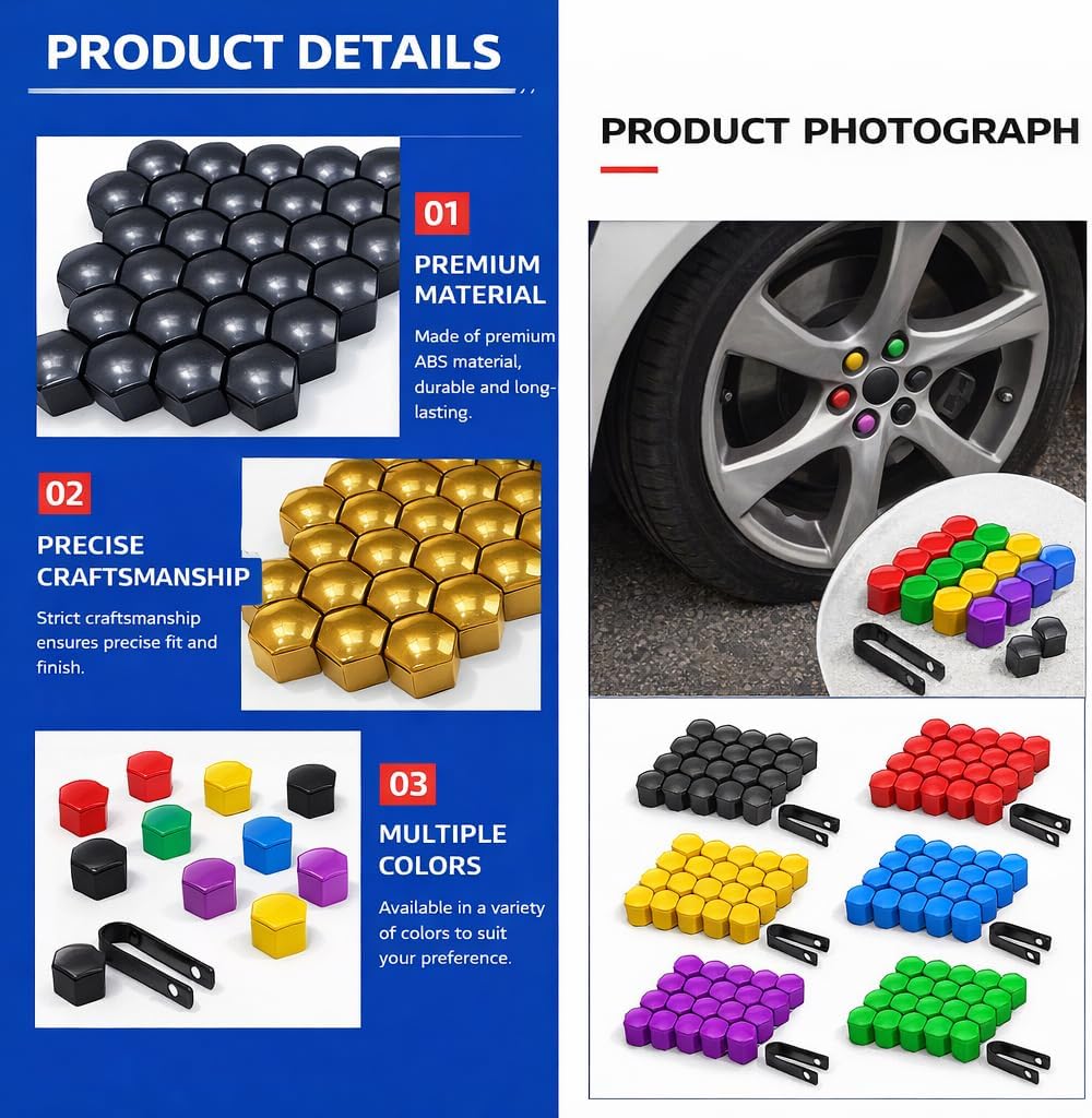 20 Pcs Decorative Caps Car Wheel Nuts for Jeep Grand Cherokee 2023-2026,Plastic Wheel Nut Protective Covers Meticulous Workmanship, Grey-21mm