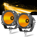 amber led pods round led fog light pods, main product view