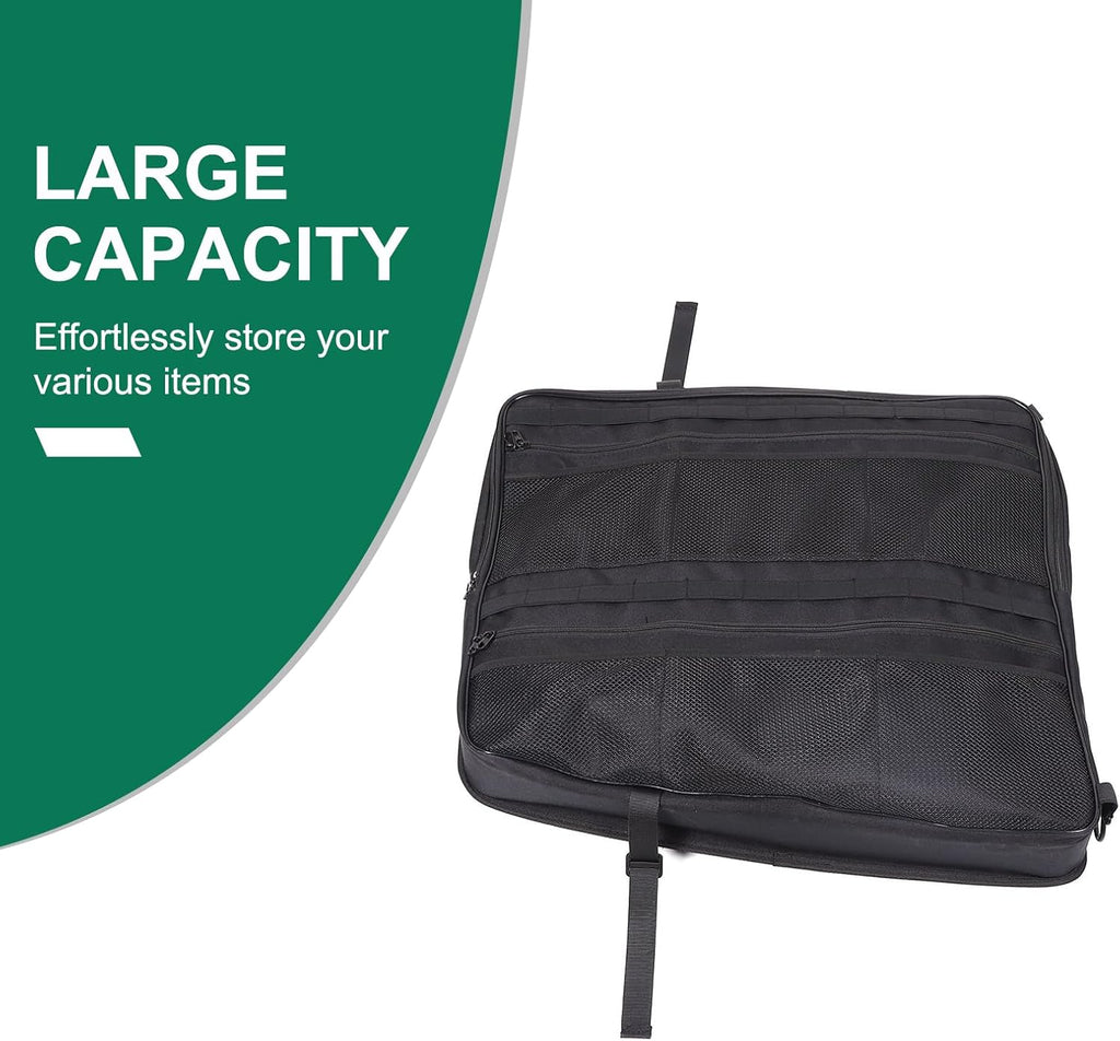 Roof Organizer Bag Storage for Hummer EV Accessories Sunroof Rooftop Panel Waterproof Foldable Heavy Duty Hardtop Cargo Carrier Bag Overhead for Hummer EV SUV Pickup 2022-2025 2026 (Front Roof-Left)