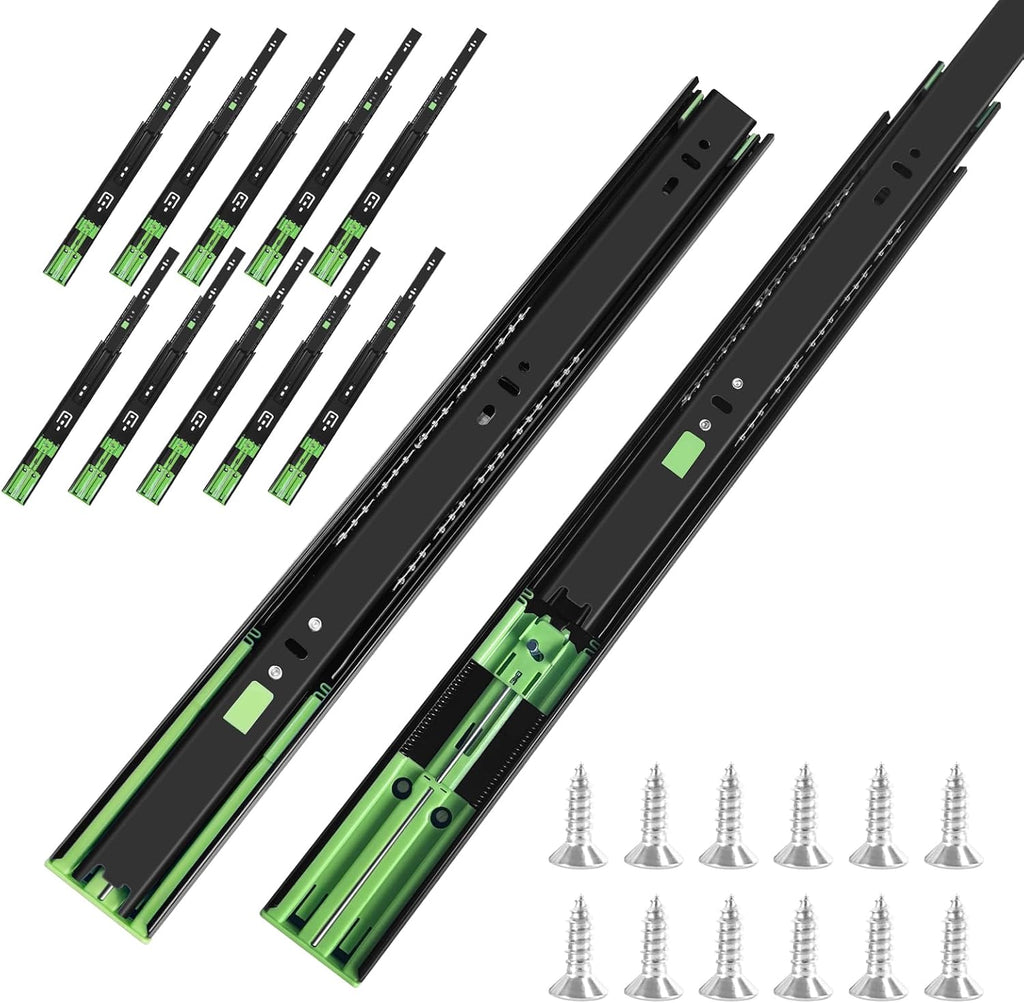 22 inch soft close drawer slides 6 pairs, main product view