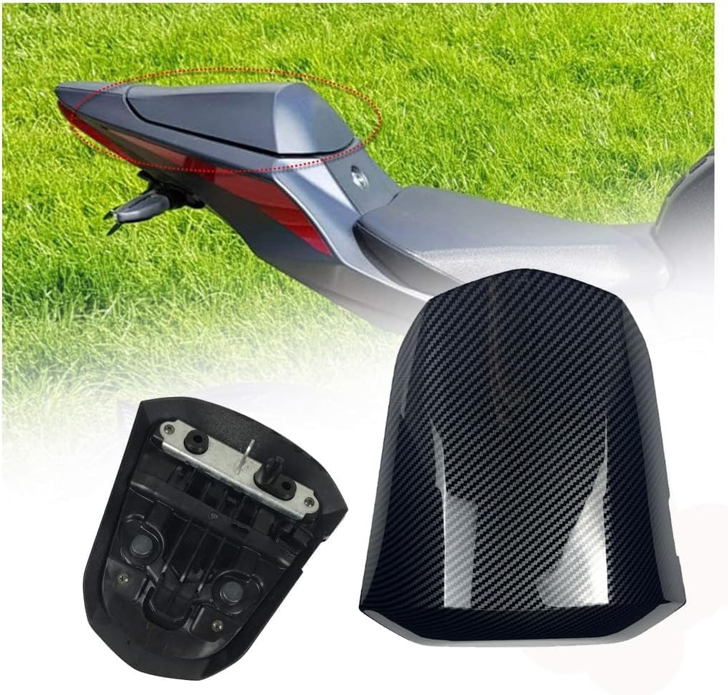 Motorcycle Accessories Rear Seat Cover Hump Cowl Tail Section Passenger Pillion Fairing Kit Compatible with 2017-2026 GSX-R1000 GSXR1000 GSXR GSX-R 1000 K17 (Carbon Fiber Look)