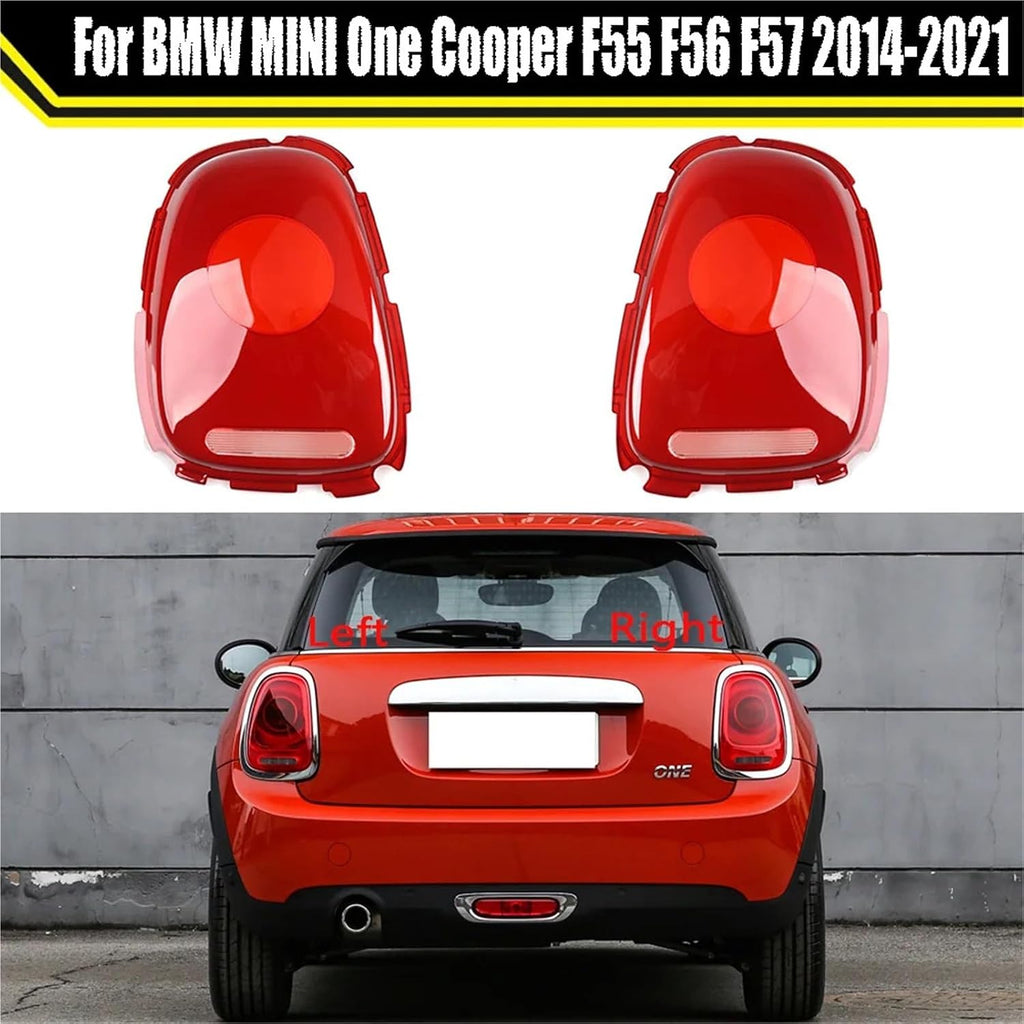 For BMW MINI One Cooper F55 F56 F57 2014-2021 Car Rear Taillight Shell Brake Lights Shell Replace Auto Rear Lamp Shell Cover(Left)