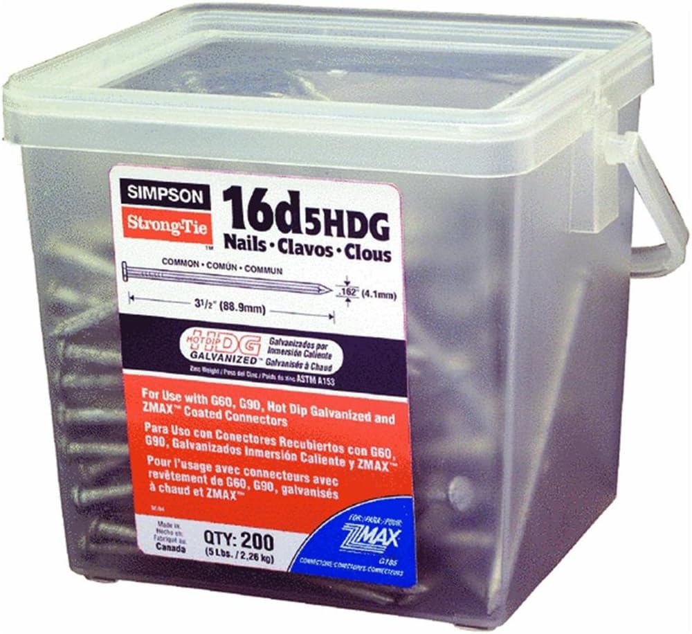 simpson strong-tie 16d5hdg-r strong-drive scn connector nail, main product view