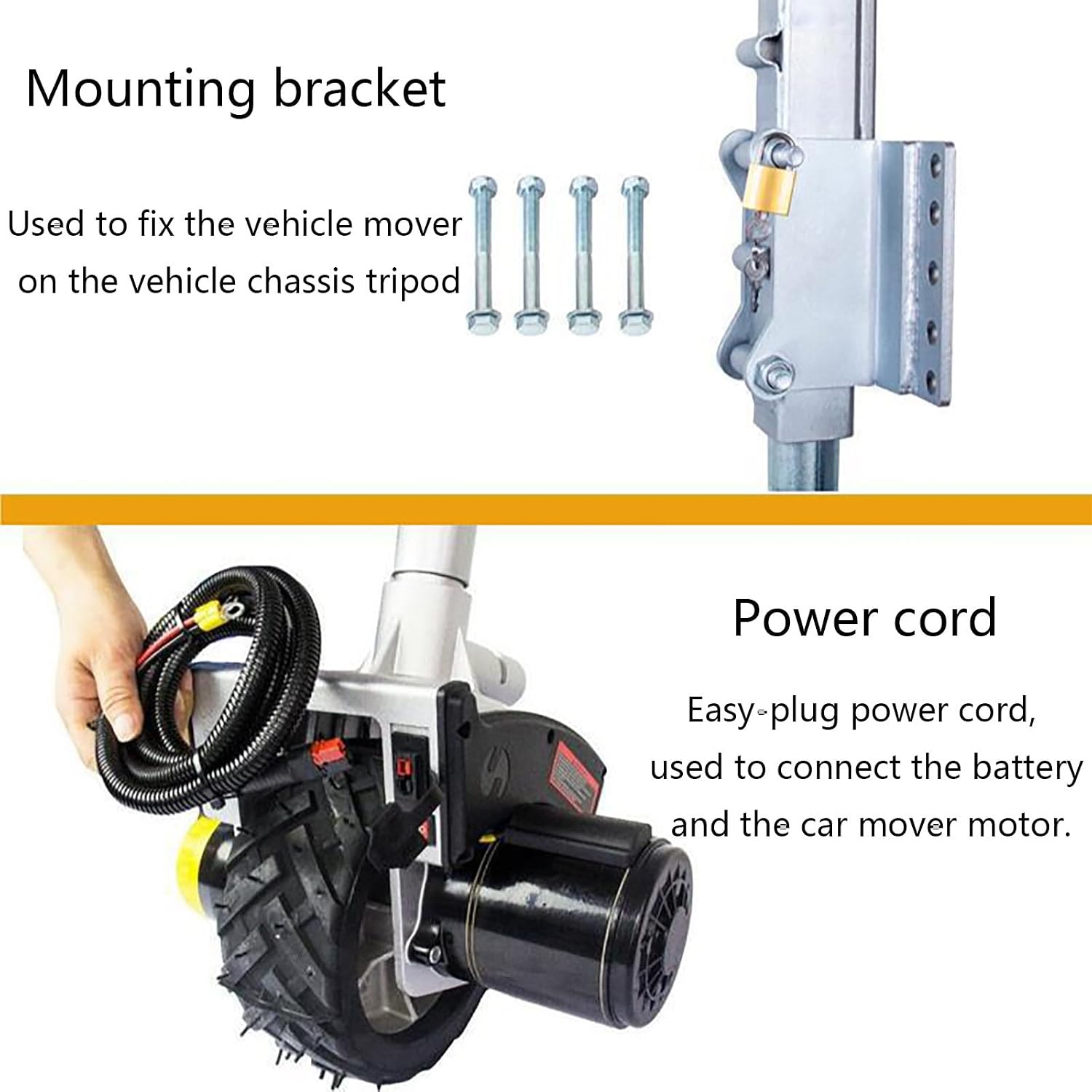 Electric Trailer Mover, Electric Trailer Dolly, Load Capacity Electric Trailer Dolly, Motorised Camper Trolley Kit Camper Caravan Trailer, 550W 12V
