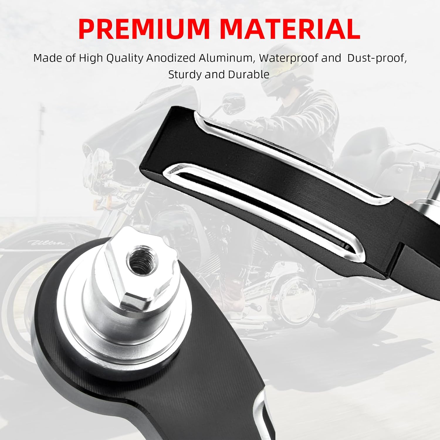 Amazicha Black Saddlebag Lid Lifters Saddle Bag Latch Kit fit for Harley Davidson Touring Street Glide, Road King, Road Glide, Electra Glide, Ultra Limited, FLHR FLHT FLHX FLHTK 2014-2024