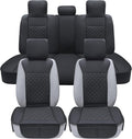 Elantrip Car Seat Cover Full Set Leather Car Seat Protector Universal fit