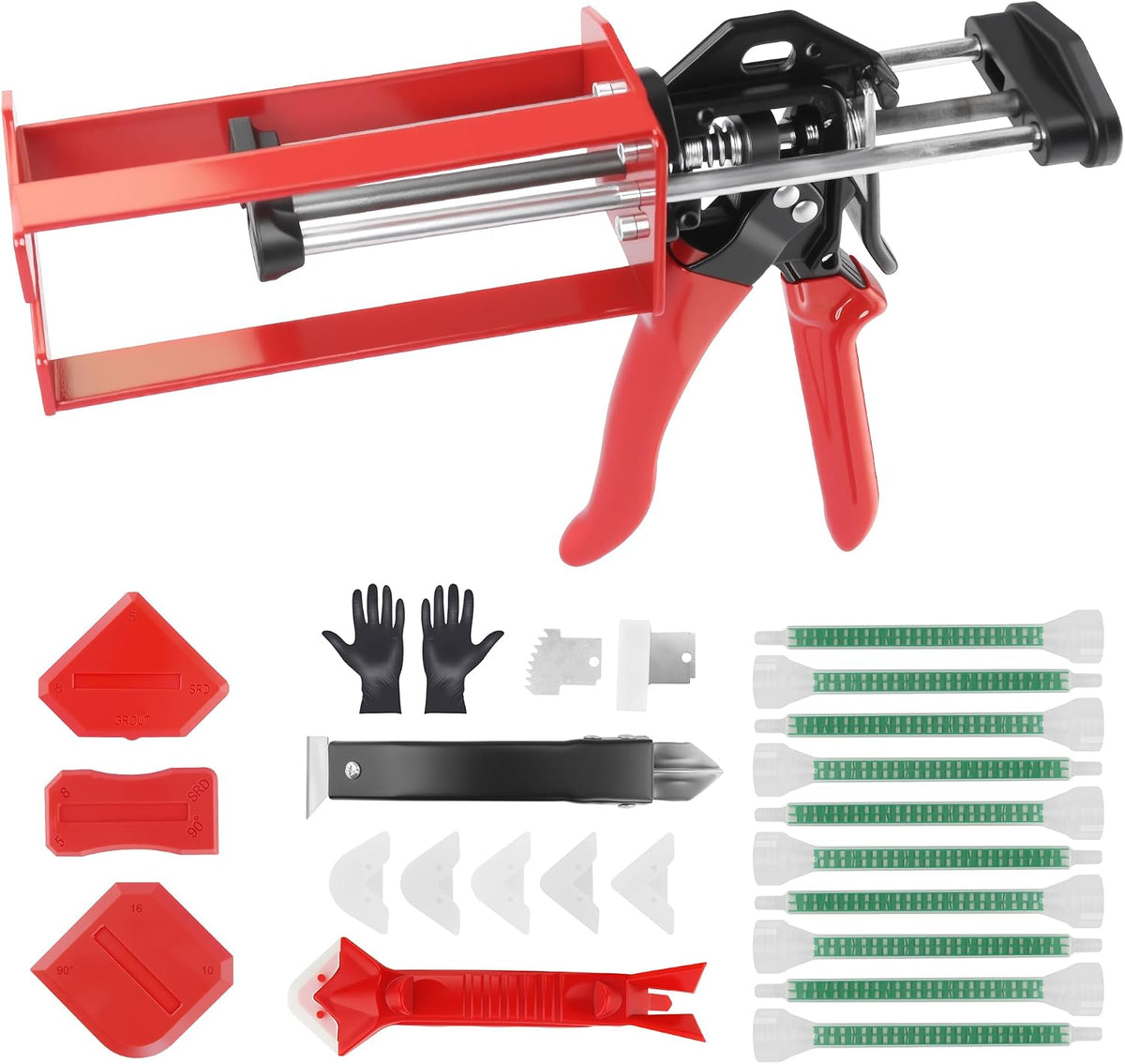 200ml 6.75 fl oz dual cartridge epoxy gun, main product view