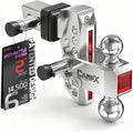 adjustable trailer hitch fits 2" receiver 6-inch drop/rise, main product view