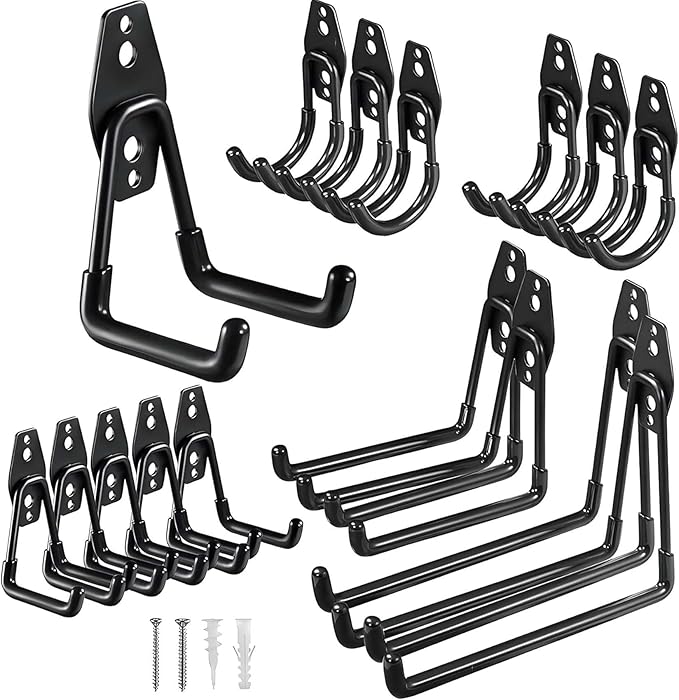 Garage Hooks, 16 Pack Garage Hooks Heavy Duty, Utility Steel Garage Storage - Image 9