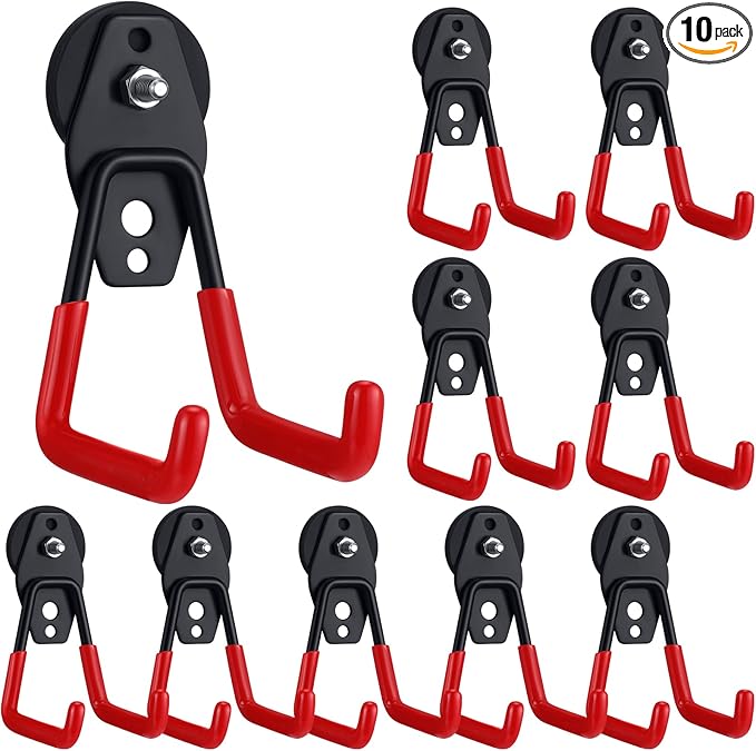 Landhoow Large Magnetic Hooks Heavy Duty Garage Magnet Hooks Strong Storage by Landhoow
