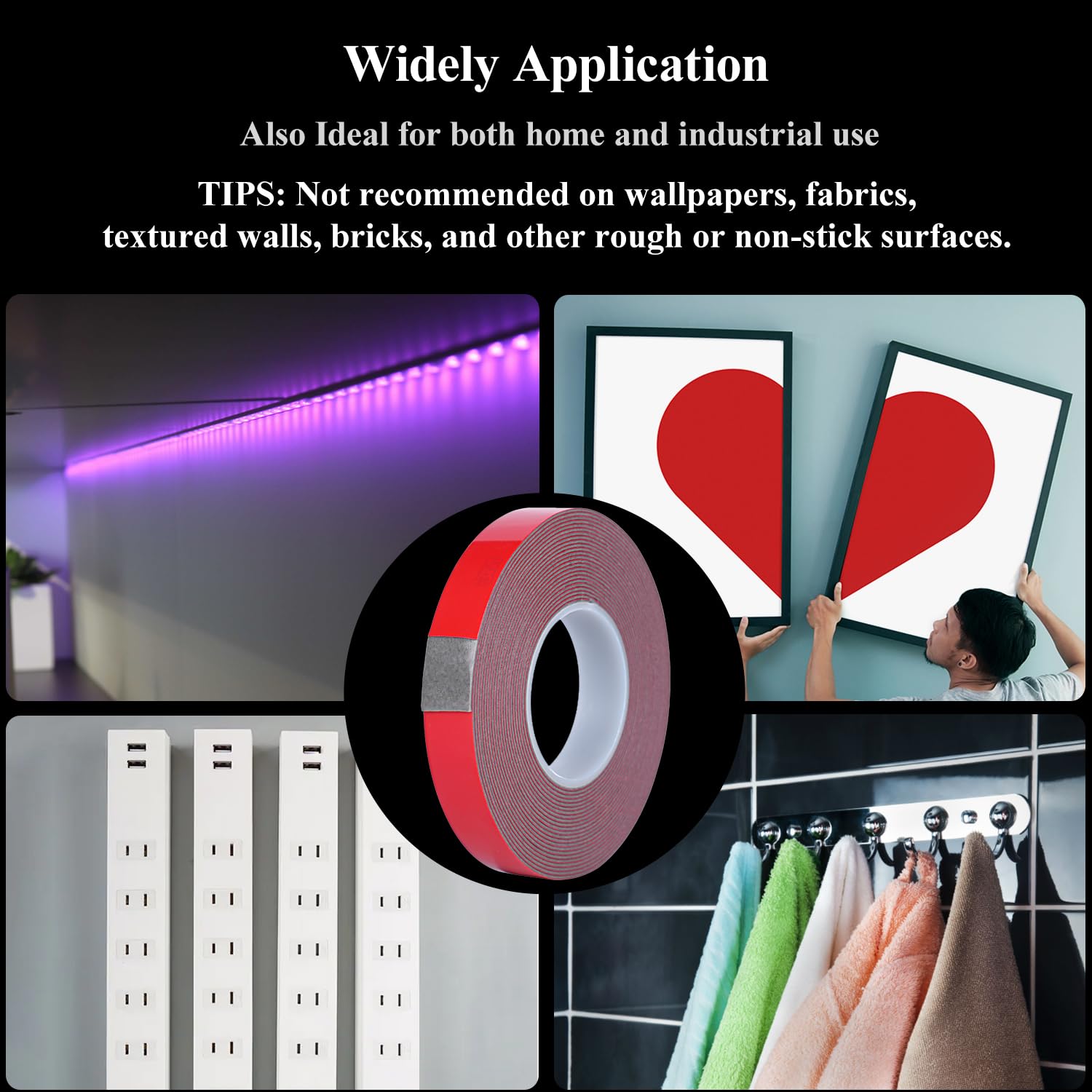 Double Sided Tape Automotive Heavy Duty Made of 3M Acrylic Foam Adhesive Cars Exterior Mounting Tapes Primerless for Attaching Auto Attachment Side Moldings Trim Emblems to Vehicles (16.4 ft, 0.51in)