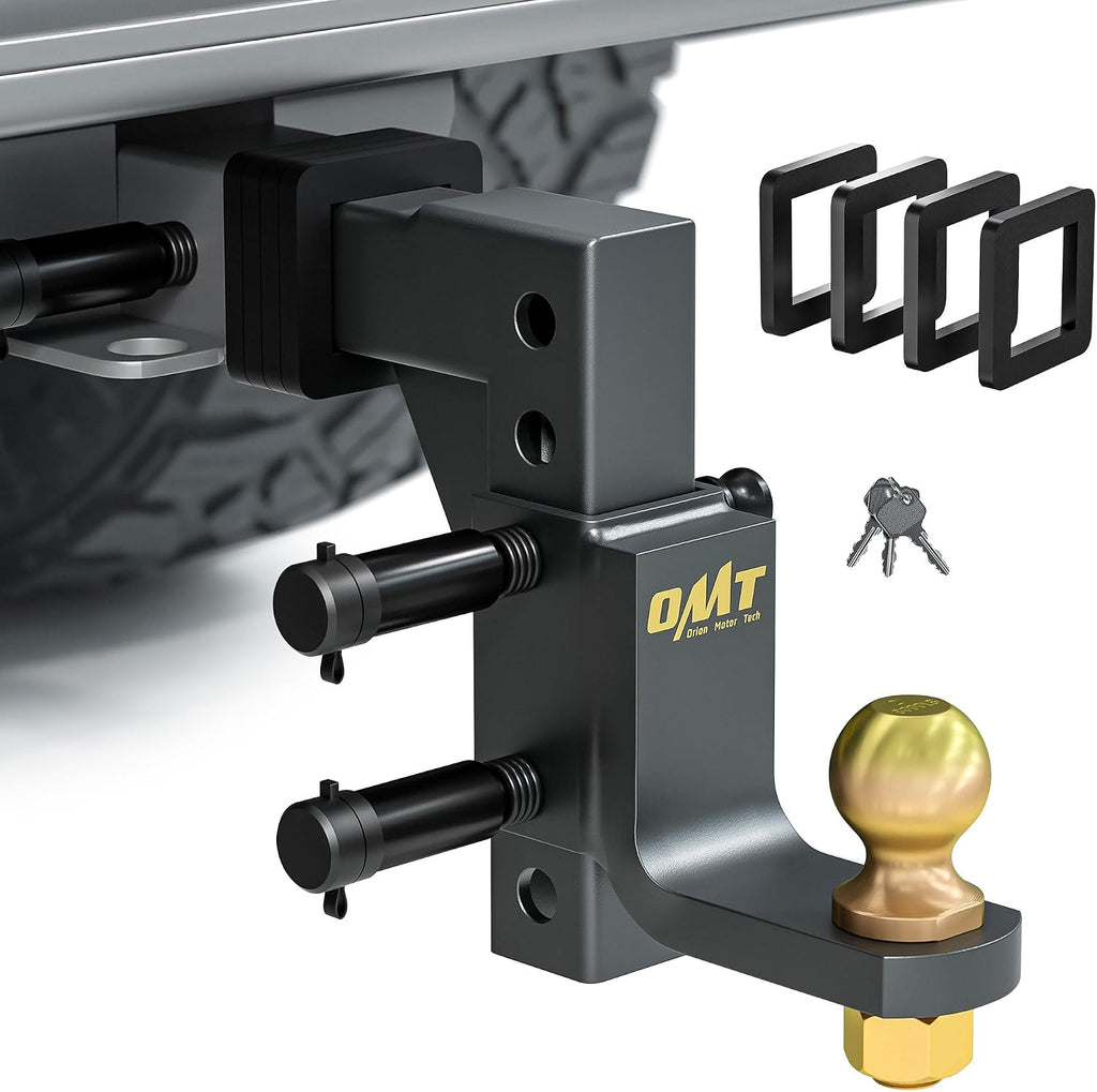 orion motor tech adjustable trailer hitch ball mount, main product view