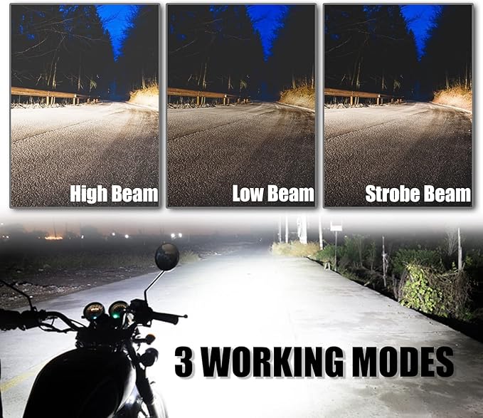 Motorcycle Driving Lights 12-60V 40W 3600LM LED Fog Lights - Image 3
